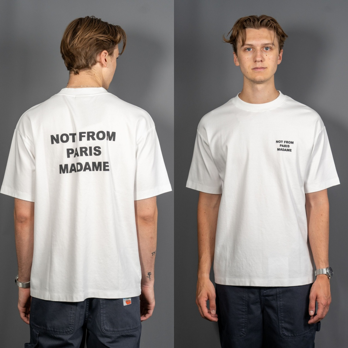 Streetwear Brand Slogans - White Classic Paris Slogan Premium Modern