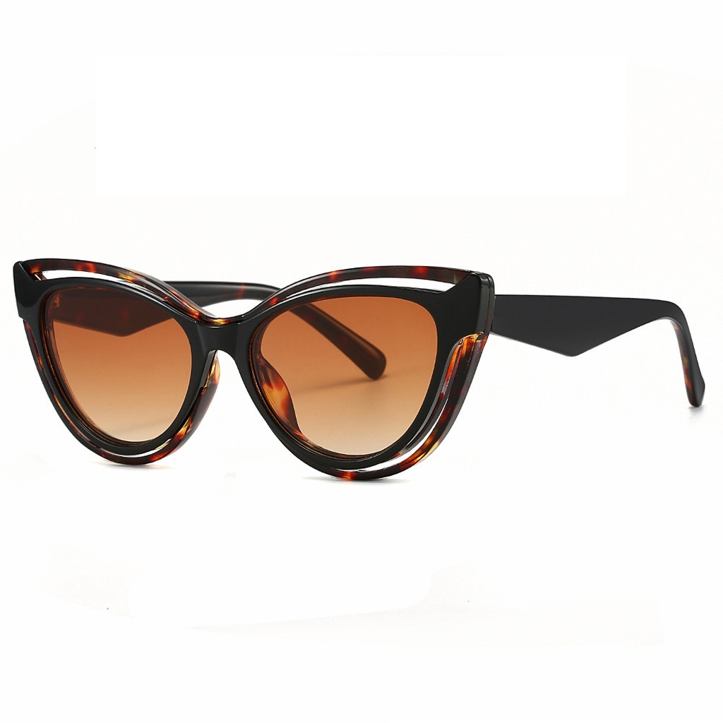 Streetwear Brand With Eye - Fashion Oversized Cat Eye Sunglasses Retro
