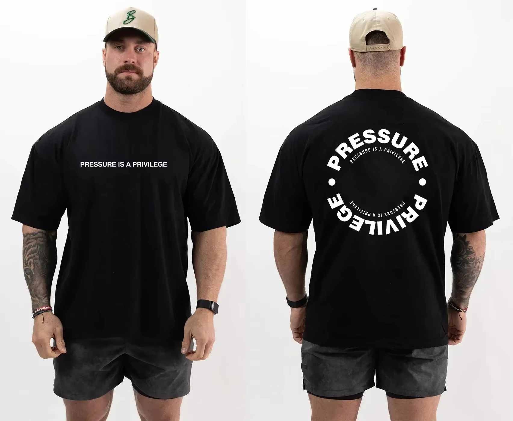 Streetwear Brand Slogans - Classic Circular Slogan Bodybuilding Champion GYM
