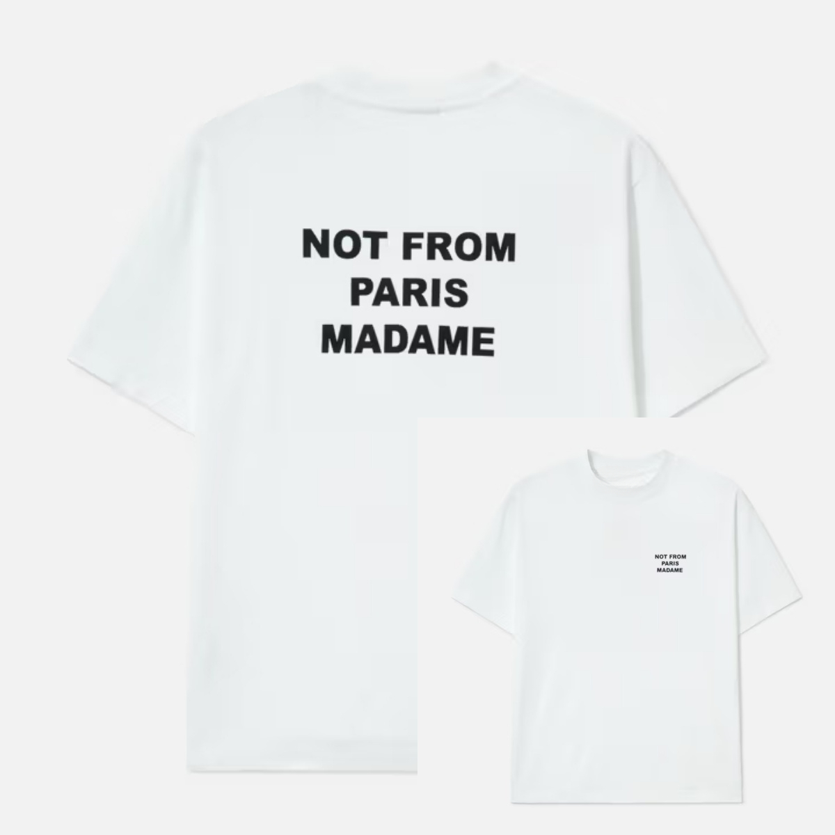 Streetwear Brand Slogans - White Simple Classic Paris Slogan Premium