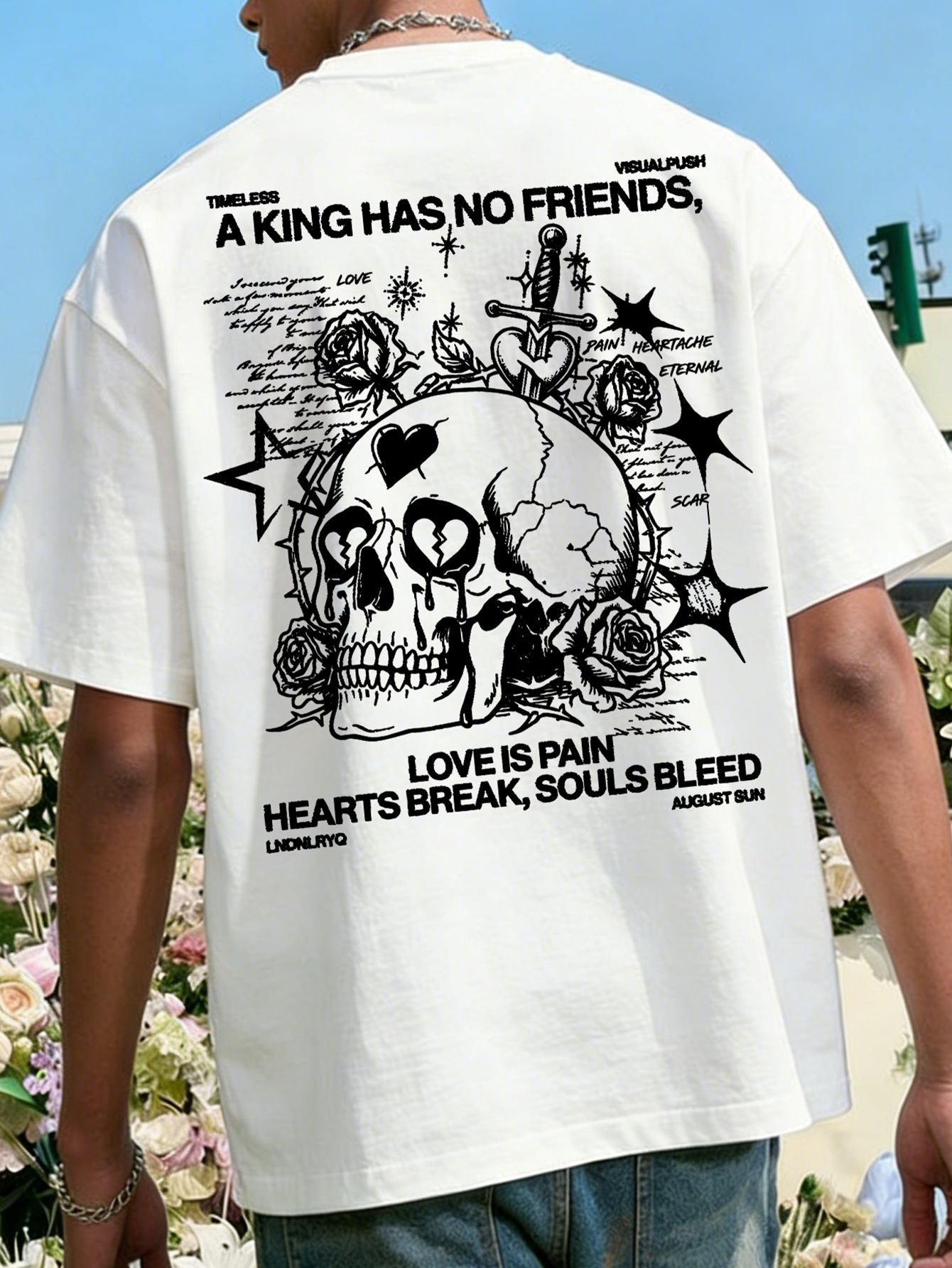 Streetwear Brand Slogans - Men's Oversized Gothic Streetwear T-shirt Brand