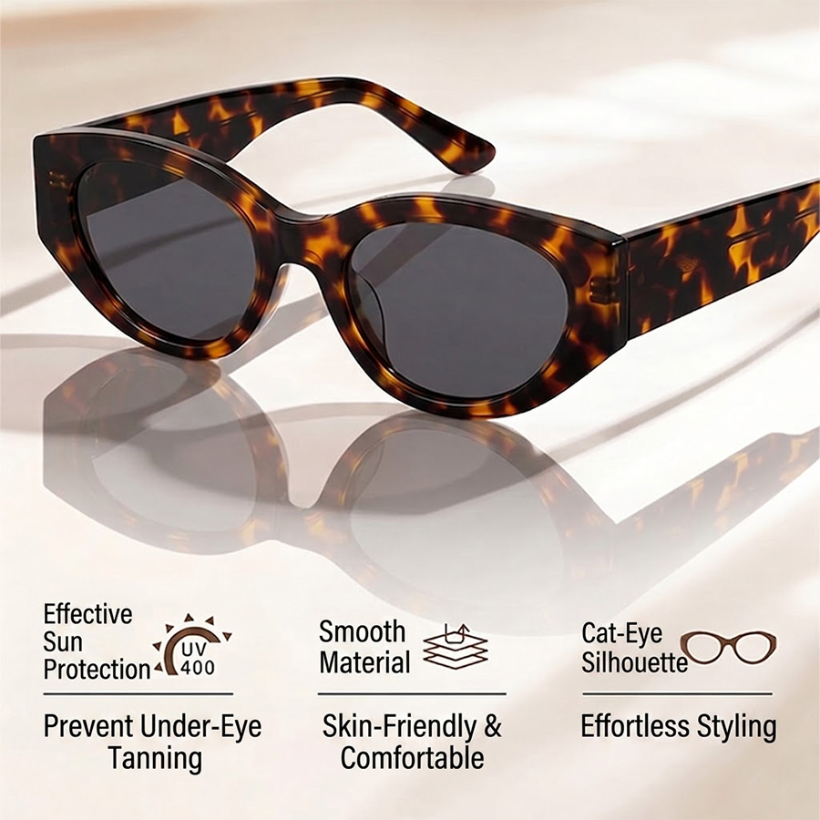 Cat Eye Polarized Sunglasses W - đánh giá và giá Streetwear Brand With Eye