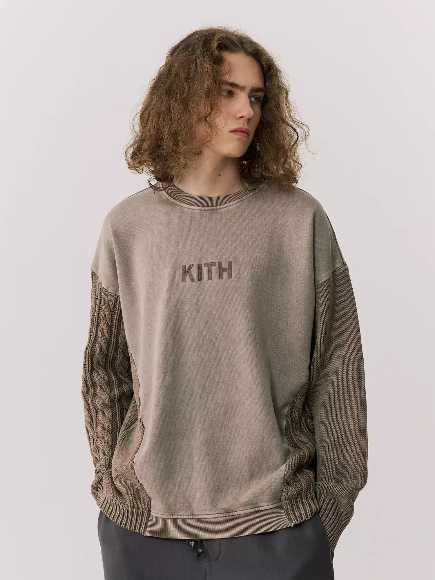 Thickened Washed Knitted Sweat - đánh giá và giá Kith Sweater Knit